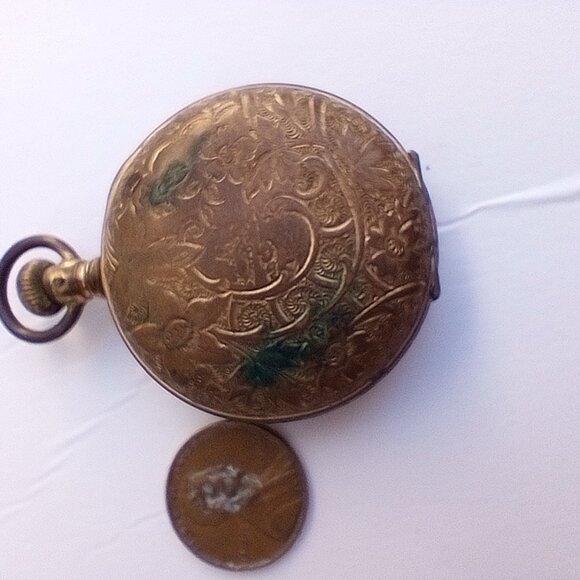 Vintage Stamped National Special Pocket Watch Case - Gorgeous Etchings!!! - Picture 2 of 4